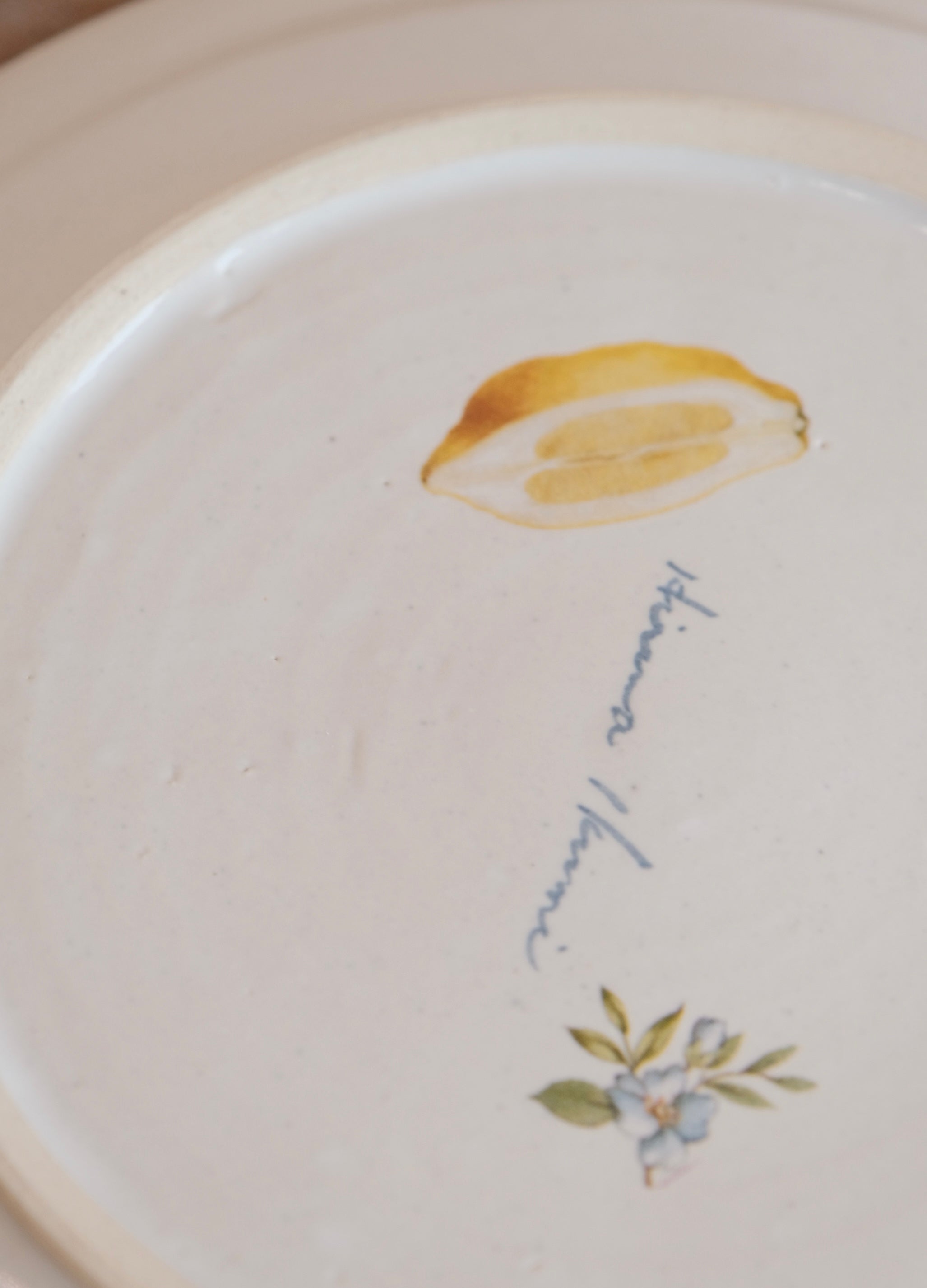 Hiruma Ikumi-比留間郁美 Handmade 8''/20cm Breakfast Plate (#3)