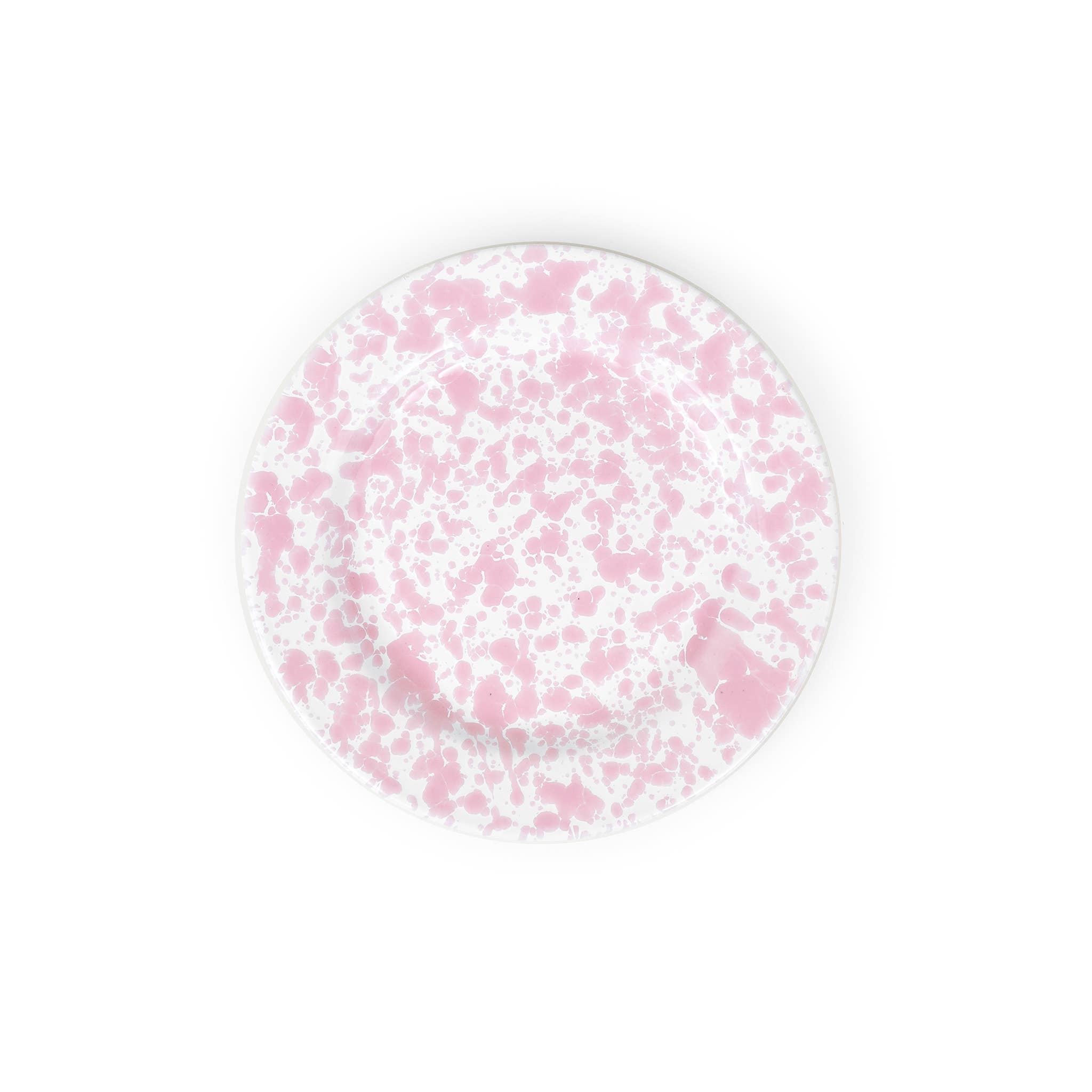 Crow Canyon Splatter Enamelware Flat Salad Plate