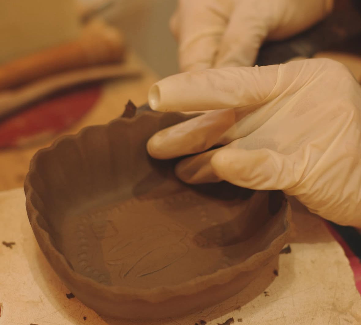 Kielisha-キエリ舎 Handmade Cat Shaped Bridge Dessert Plate