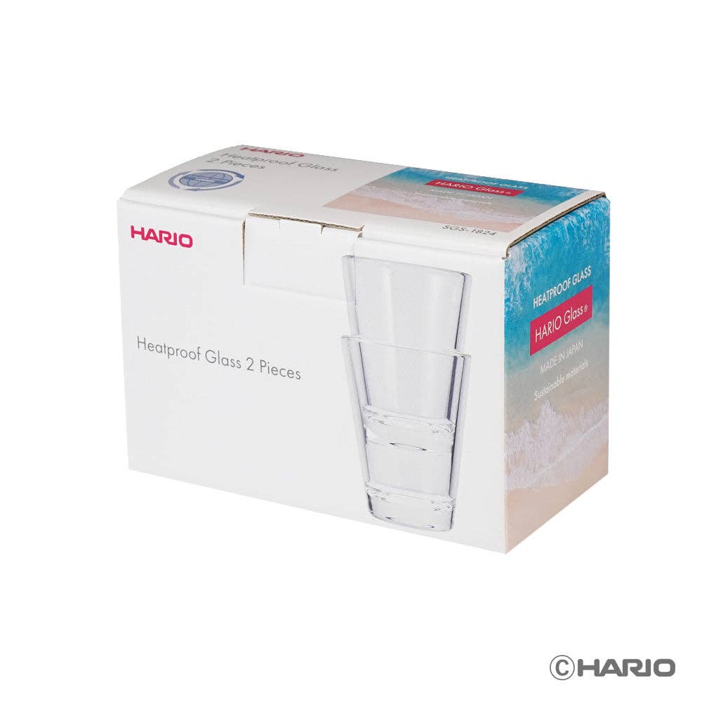 HARIO Stackable Glass 260mL 2pc Set