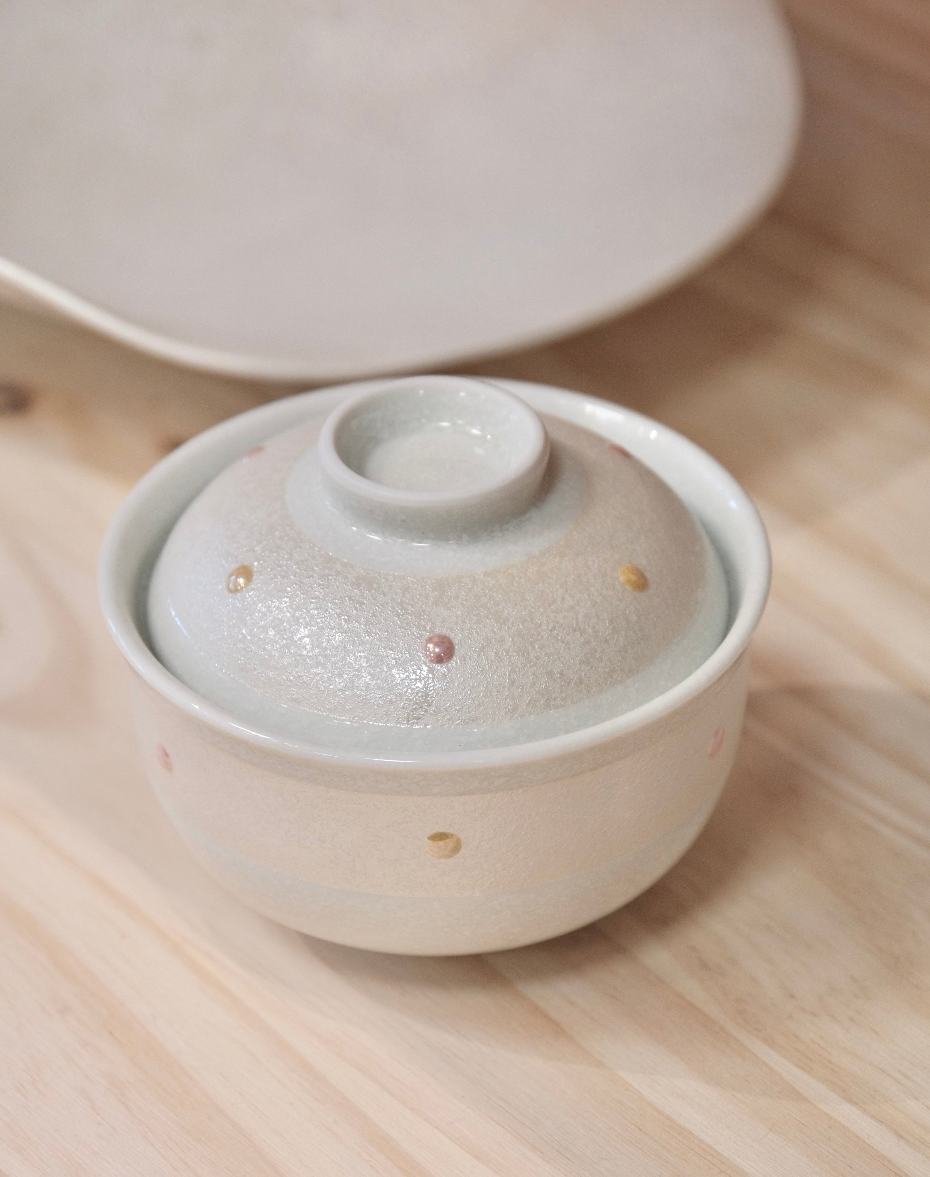 Arita yaki Pearl Handmade chawanmushi Bowl