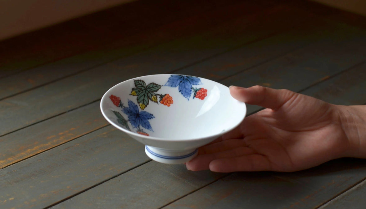 Japan Hasami Ware Zoe Light Bowl Berry