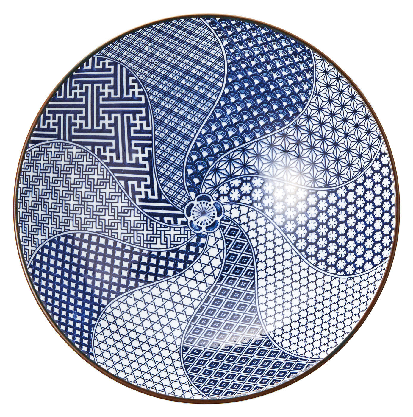 Japan Made Minoware Large Ramen Bowl-Plum