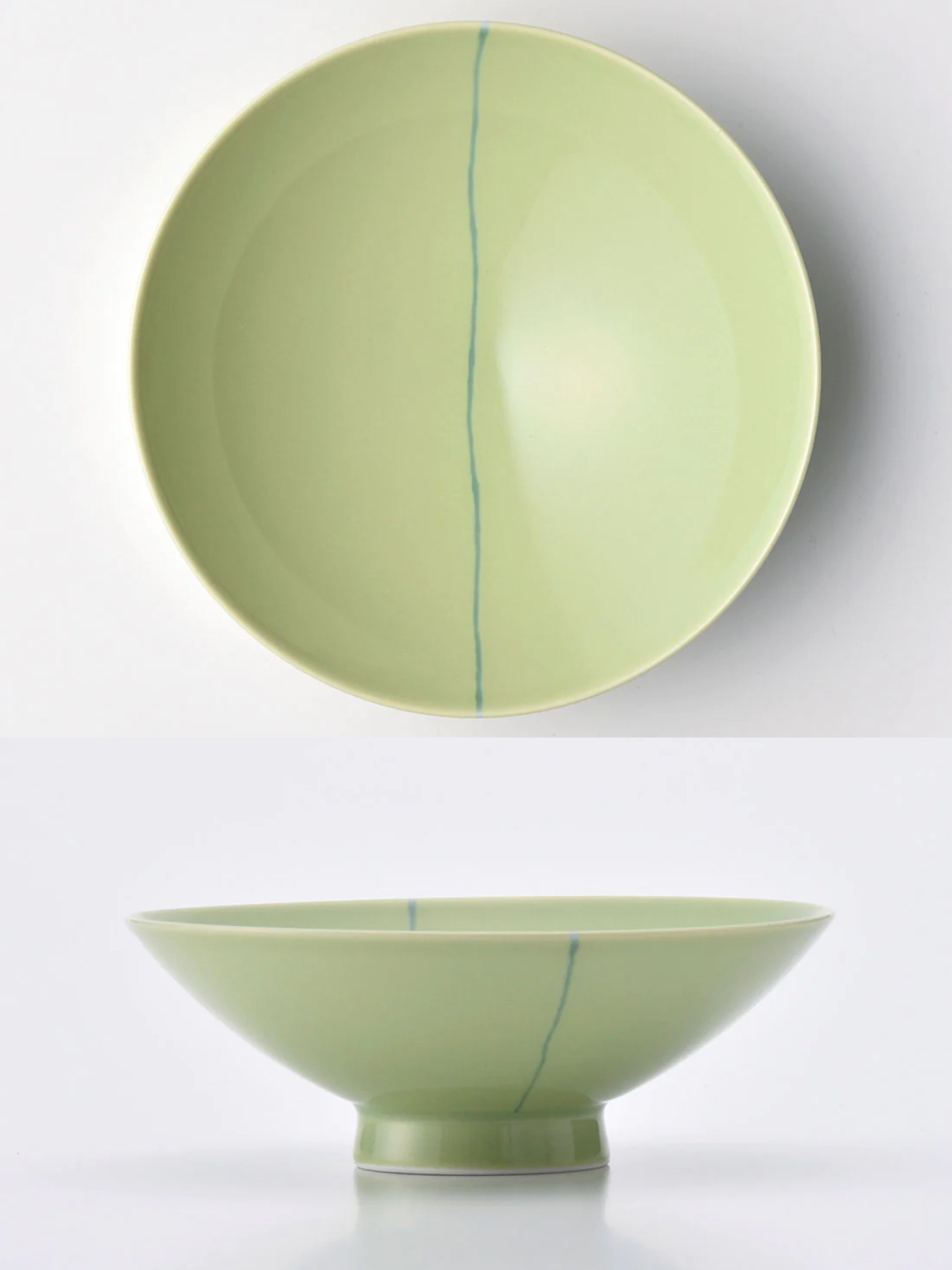 HAKUSAN Pottery Flat Bowl Chawan