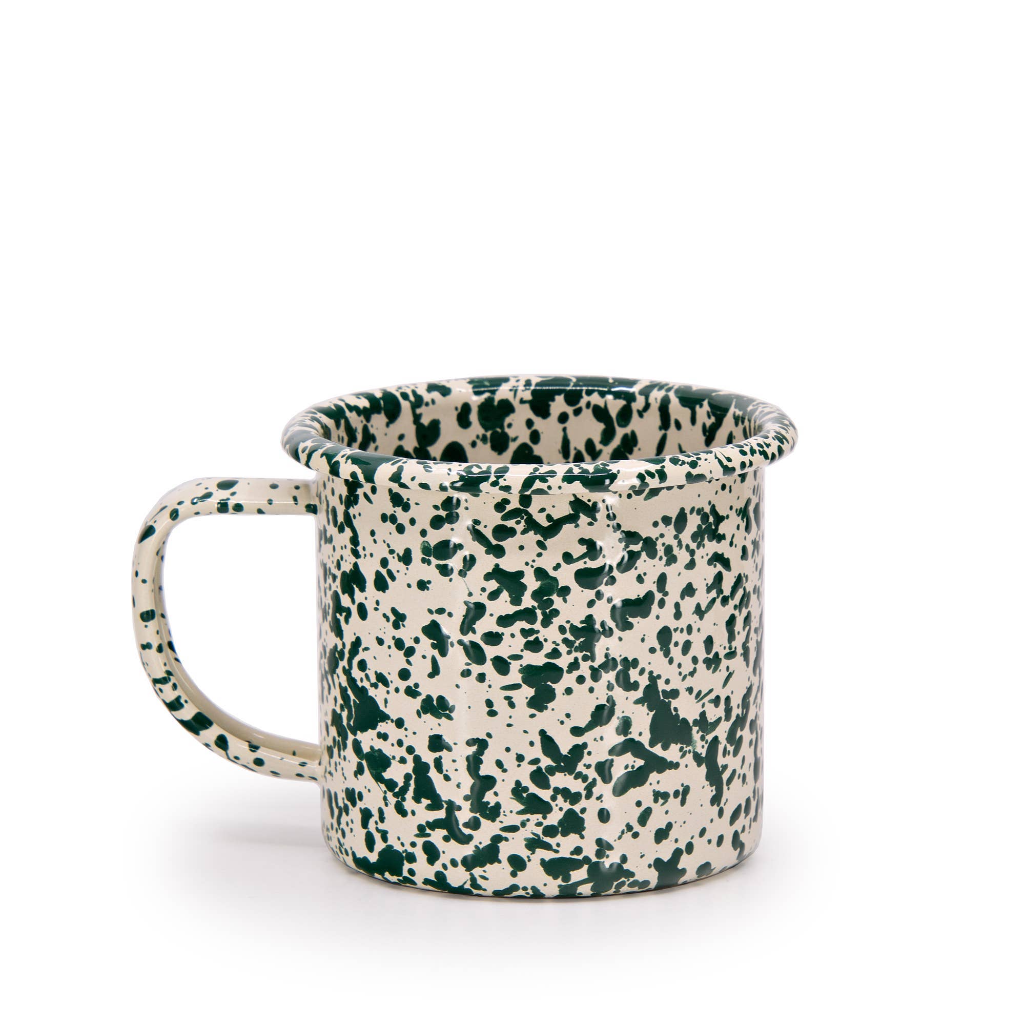 Crow Canyon Splatter Enamelware 12 oz Mug