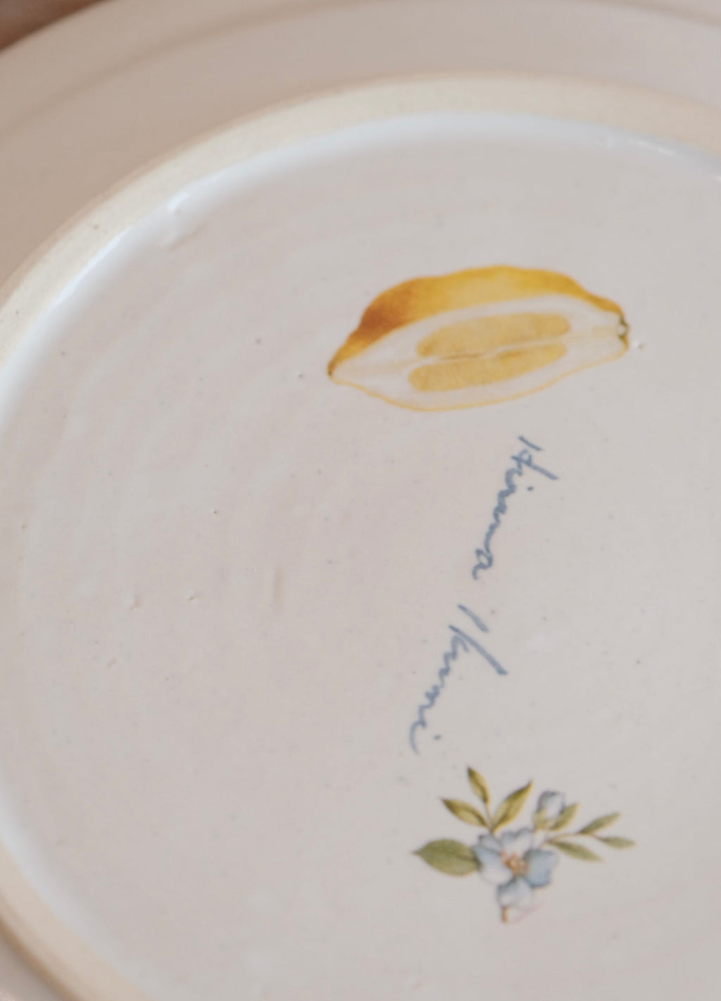 Hiruma Ikumi-比留間郁美 Handmade 8''/20cm Breakfast Plate (#3)