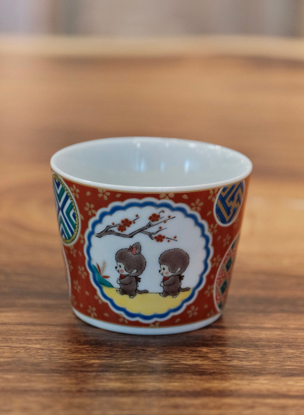 Japan Kutani Yaki Kaneshotouki Monchhichi Soba Choko Cup