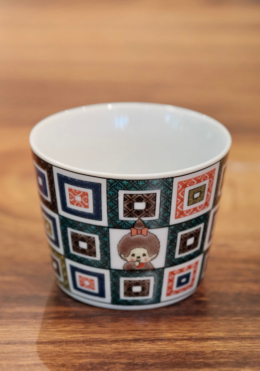 Japan Kutani Yaki Kaneshotouki Monchhichi Soba Choko Cup