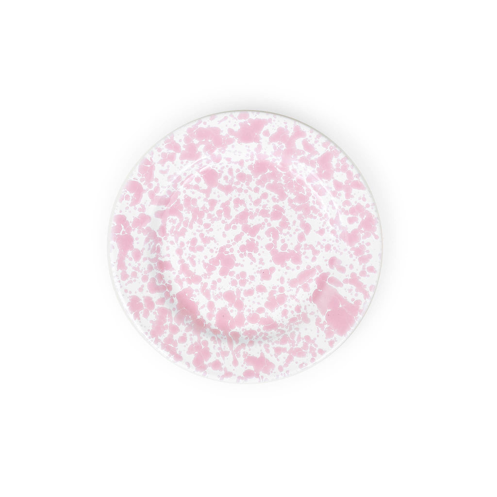 Crow Canyon Splatter Enamelware Flat Salad Plate