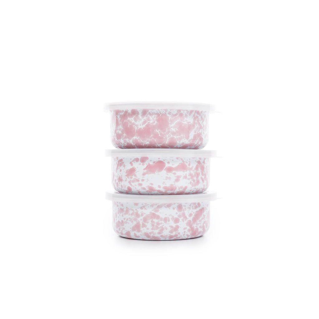 Crow Canyon Splatter Enamelware 1-pc Storage Bowl