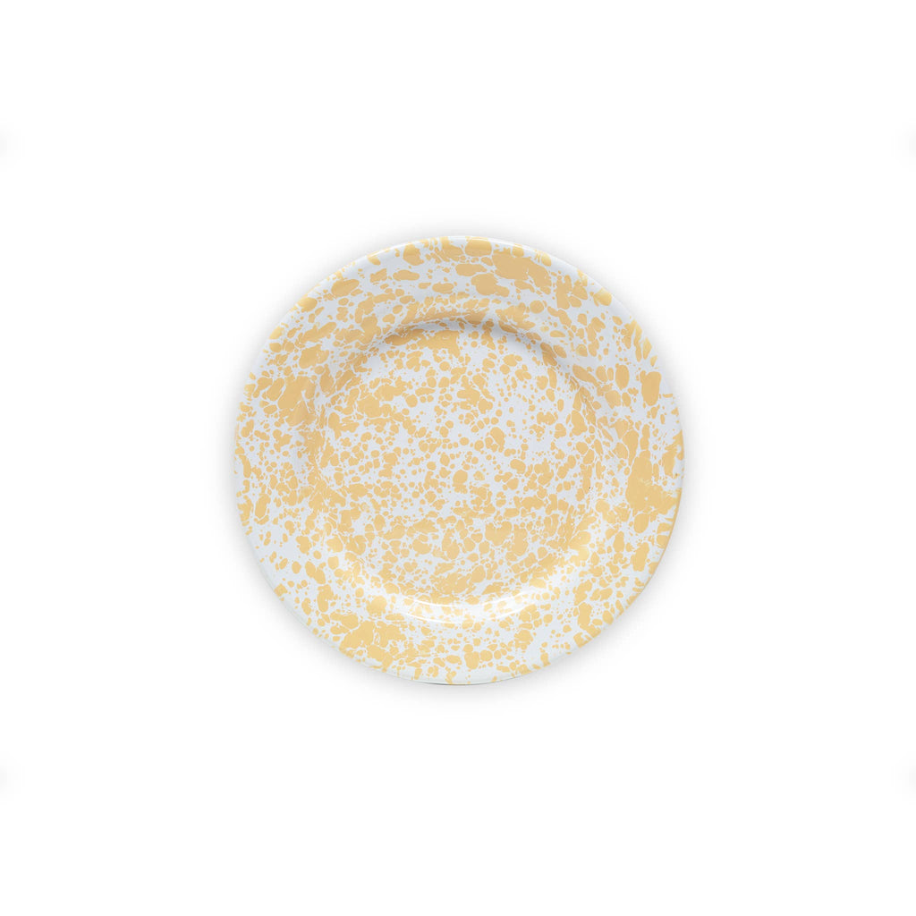 Crow Canyon Splatter Enamelware Flat Salad Plate