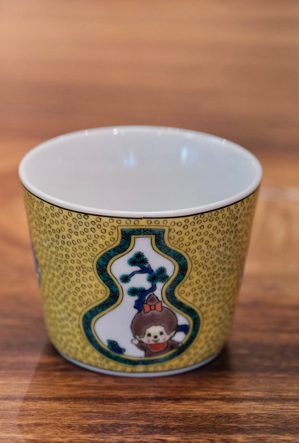 Japan Kutani Yaki Kaneshotouki Monchhichi Soba Choko Cup
