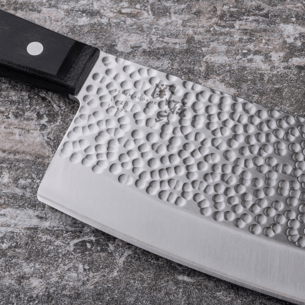 Japan Sekimagoroku Hammered Chinese Cleaver Knife